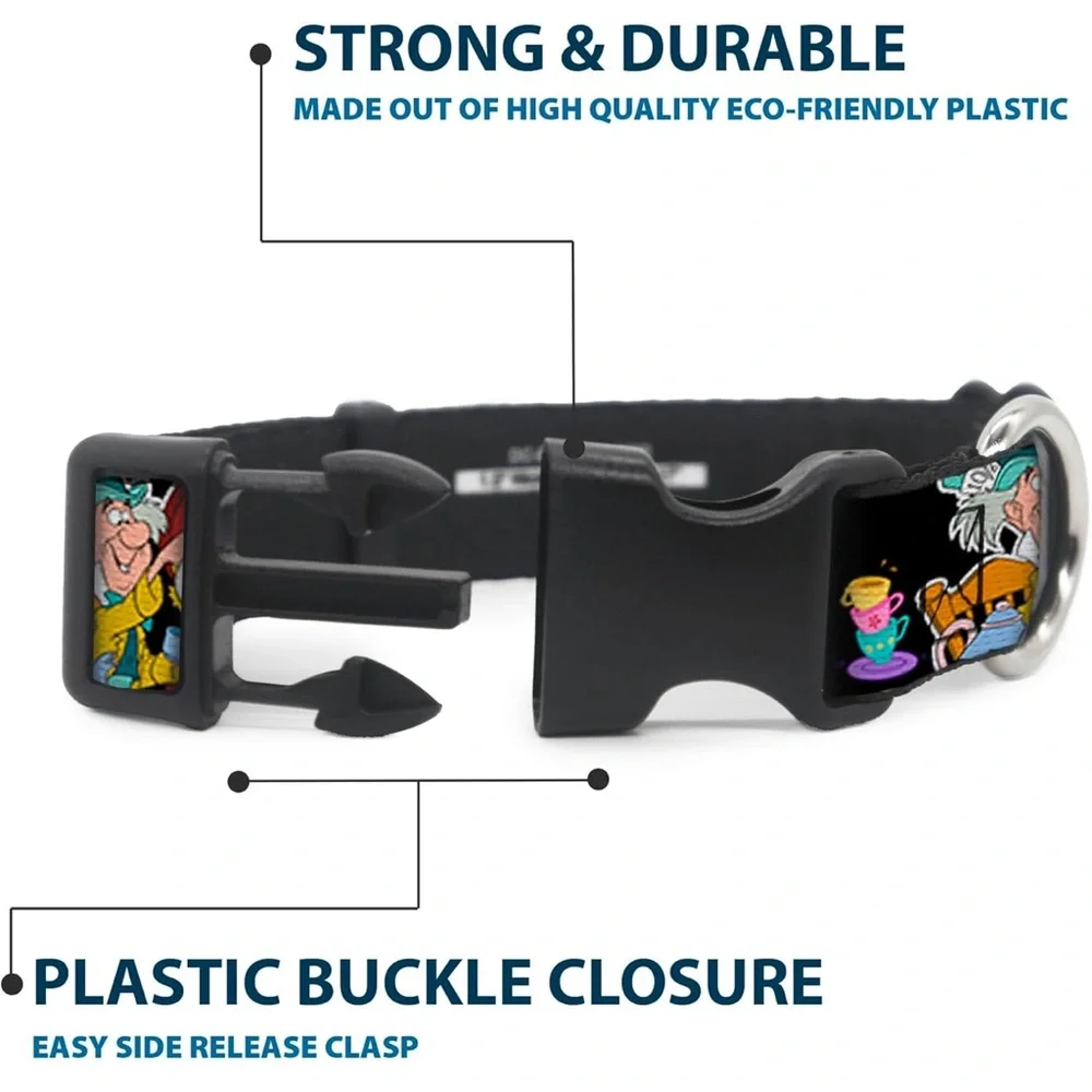 Buckle-Down Plastic Clip Collar Alice's Encounters in Wonderland - 1/2